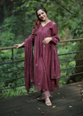 Purple Pintucks suit