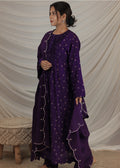 AAFREEN Purple suit set