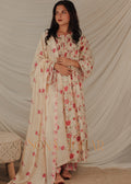 AAFREEN cream printed suit set