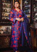Aaliyah blue and red suit set