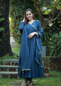 Blue Angrakha suit