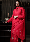Red kalidar suit set