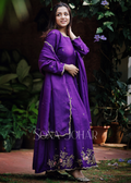 Purple kalidar suit set