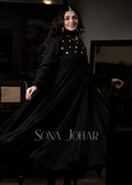 Black layered suit set