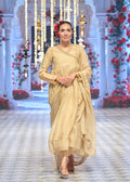Ivory pleated suit set