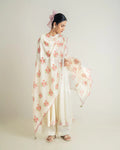 Off white Anarkali set