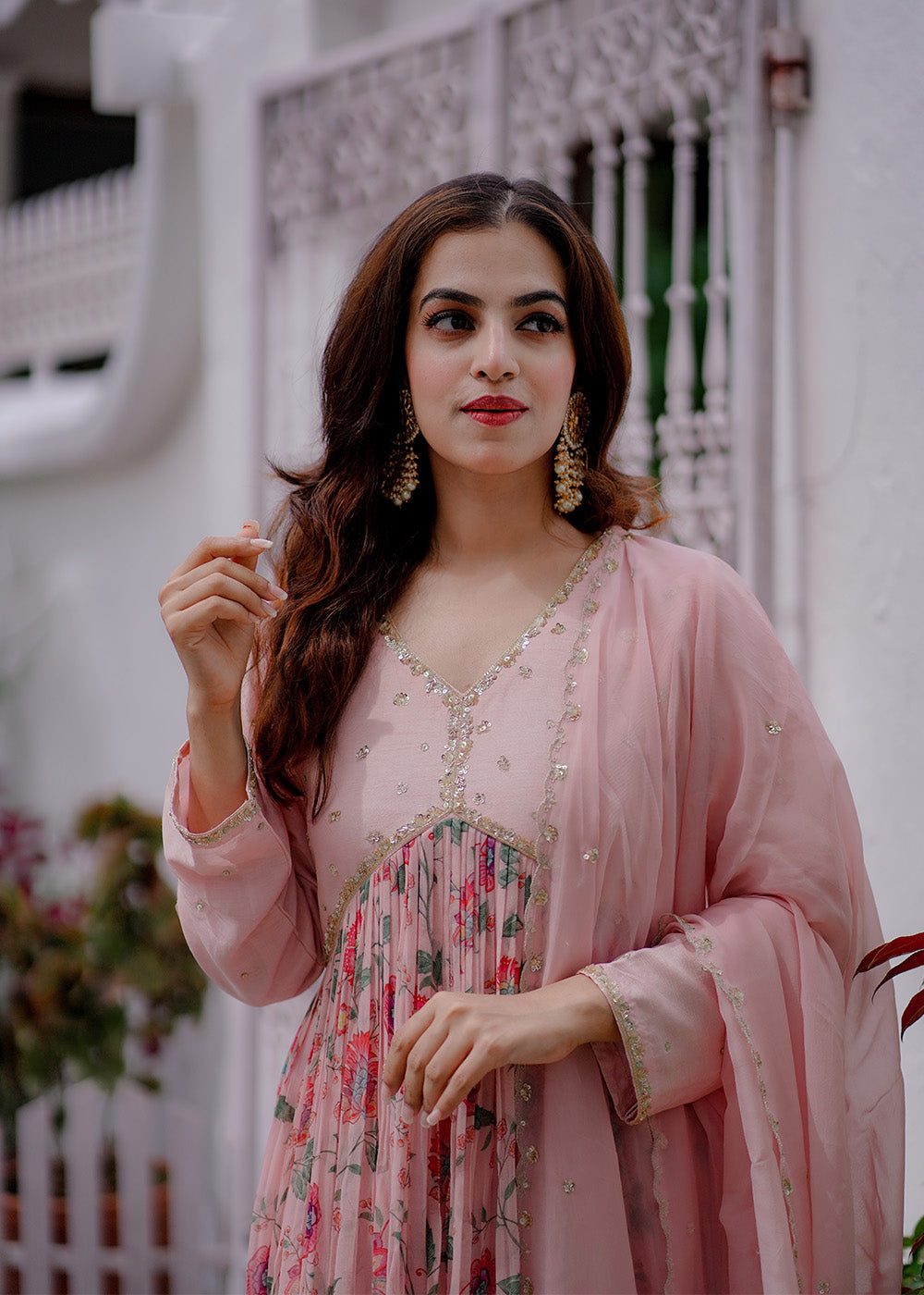 Alizeh pink flared suit