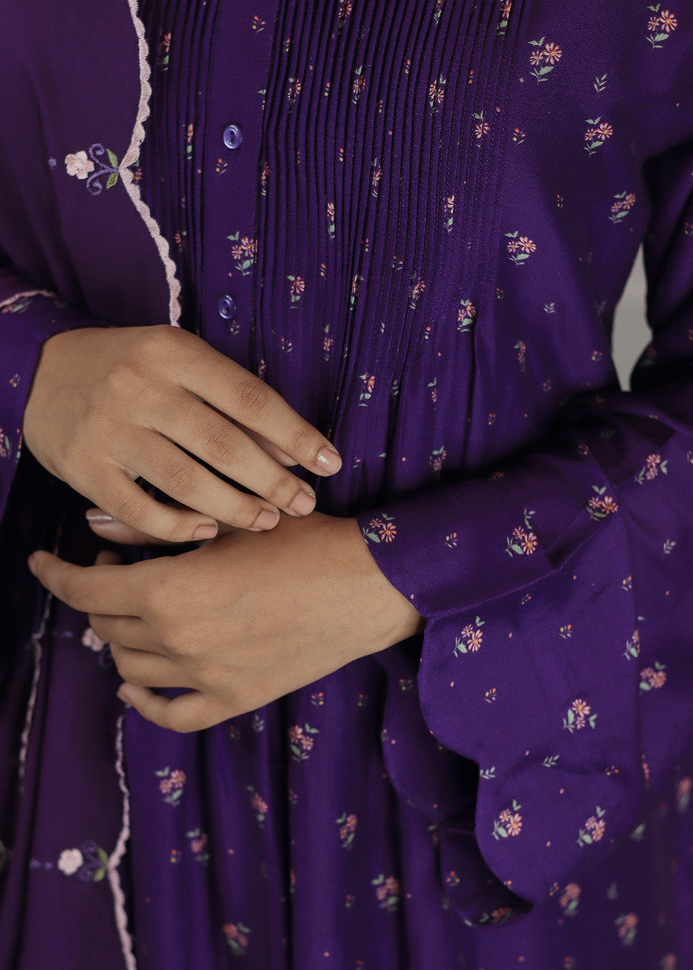 AAFREEN Purple suit set