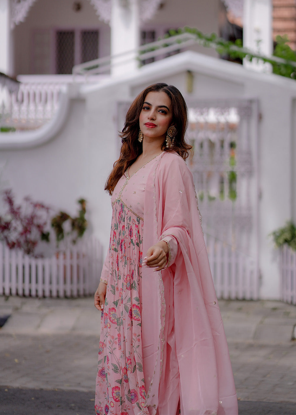 Alizeh pink flared suit