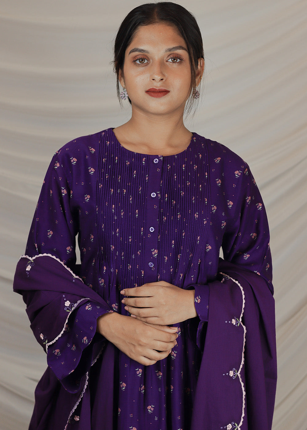 AAFREEN Purple suit set