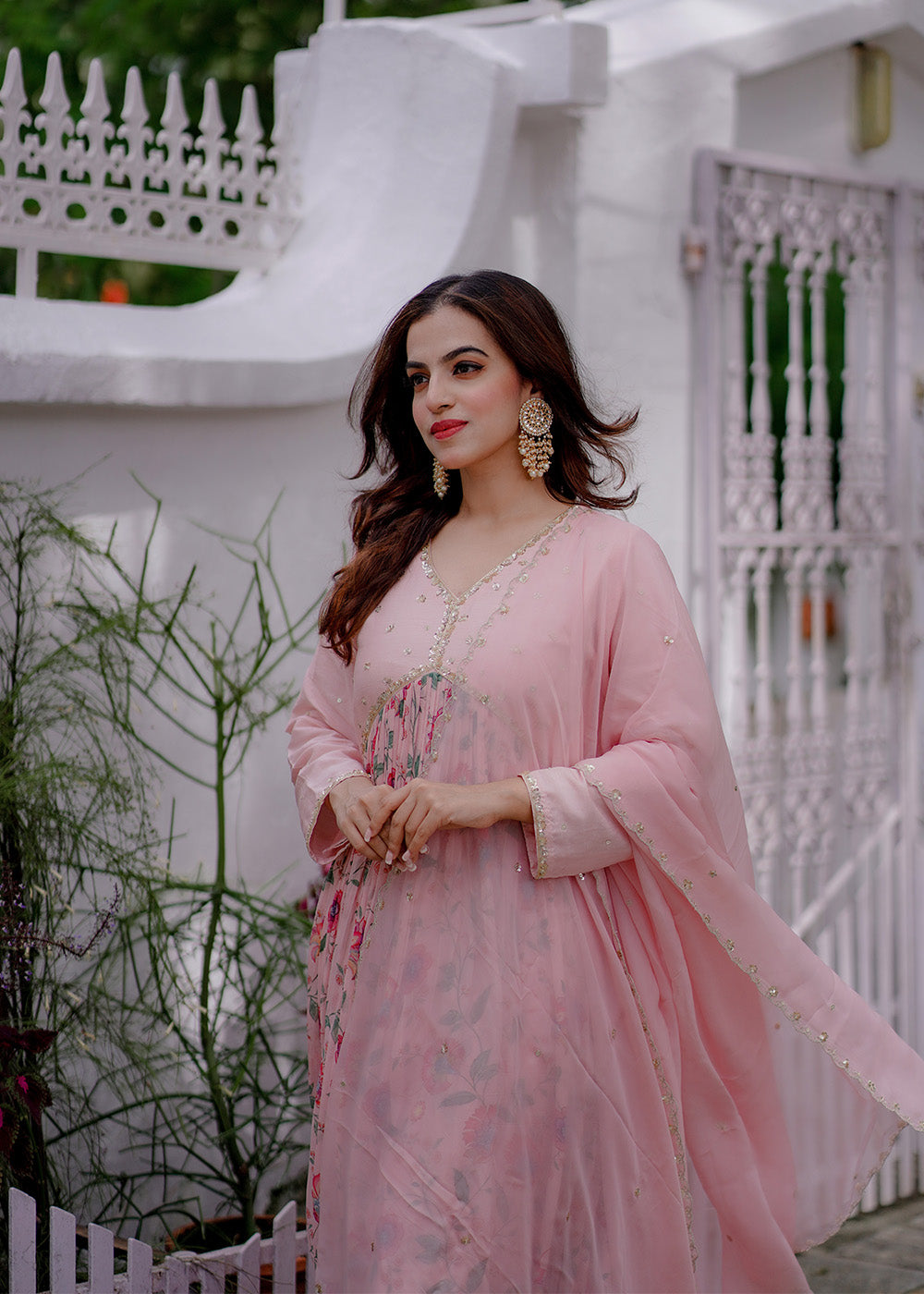 Alizeh pink flared suit