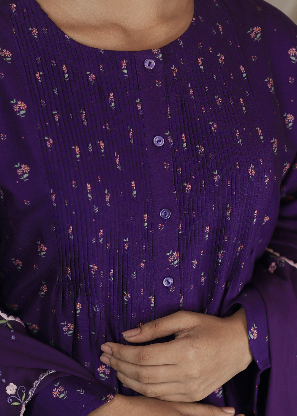 AAFREEN Purple suit set