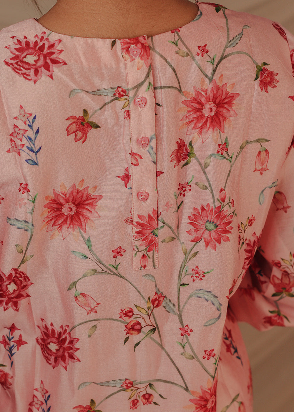 AAFREEN pink printed suit