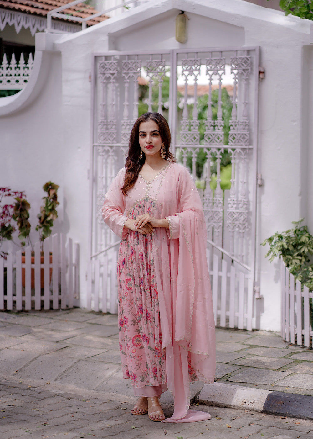 Alizeh pink flared suit