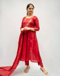 Reddish Maroon Handwork Suit Set