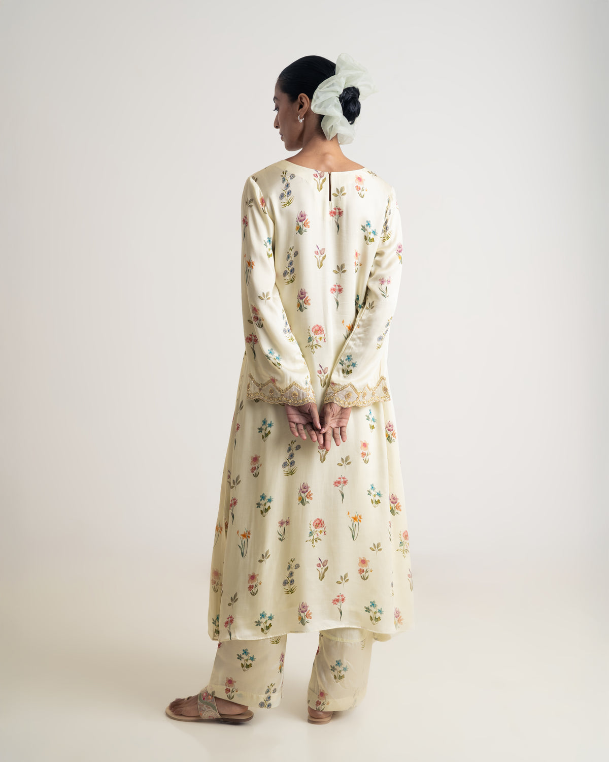 Cream suit set