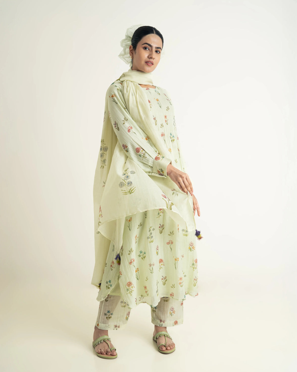Cream suit set
